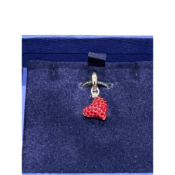Swarovski Red Heart Charm Crystal Charm or Pendant Love Eros New in Gift Box - Picture 3 of 5